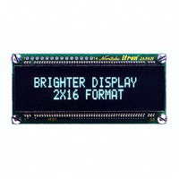 Noritake Company Inc. - CU16025ECPB-W6J - MODULE VF DISPLAY 16X2 5MM CHAR