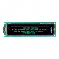 Noritake Company Inc. - CU40045SCPB-W1J - MODULE VF DISPLAY 40X4 EXT TEMP