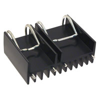 Ohmite - WA-DT2-101E - HEATSINK DUAL FOR TO-220/247 BLK