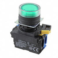 Omron Automation and Safety - A22NL-BGA-TGA-G100-GC - SWITCH PUSH SPST-NO 10A 120V