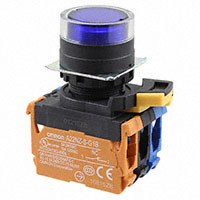 Omron Automation and Safety - A22NL-BGM-TAA-G102-AD - SWITCH PUSH DPST-NO/NC 10A 120V