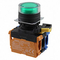 Omron Automation and Safety - A22NL-BGM-TGA-G102-GC - SWITCH PUSH DPST-NO/NC 10A 120V