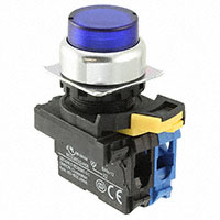 Omron Automation and Safety - A22NL-RPA-TAA-G100-AC - SWITCH PUSH SPST-NO 10A 120V