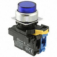 Omron Automation and Safety - A22NL-RPM-TAA-G100-AC - SWITCH PUSH SPST-NO 10A 120V