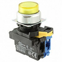 Omron Automation and Safety - A22NL-RPM-TYA-G100-YC - SWITCH PUSH SPST-NO 10A 120V