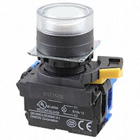 Omron Automation and Safety - A22NL-BGA-TWA-G100-WC - SWITCH PUSH SPST-NO 10A 120V