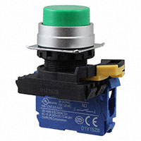 Omron Automation and Safety - A22NN-MPM-NGA-G100-NN - SWITCH PUSH SPST-NO 10A 120V