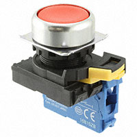 Omron Automation and Safety - A22NN-RNM-NRA-G100-NN - SWITCH PUSH SPST-NO 10A 120V