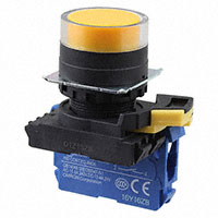 Omron Automation and Safety - A22NN-BGA-NYA-G100-NN - SWITCH PUSH SPST-NO 10A 120V