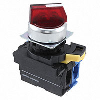 Omron Automation and Safety - A22NW-2RL-TRA-G100-RB - SWITCH SELECT 2POS SPST-NO 10A