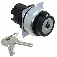 Omron Automation and Safety - A22NZ-3RM-01AA - 3 POS KEY ALL METAL