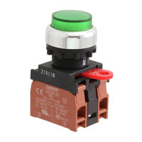 Omron Automation and Safety - A22RL-TG-24A-02M - SWITCH PUSH DPST-NC 10A 120V