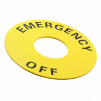 Omron Automation and Safety - A22Z-3466-2 - SWITCH PLATE 60MM EMERGENCY OFF