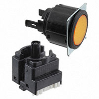 Omron Automation and Safety - A3UL-TBY-3A1C-M - SWITCH PUSHBUTTON SPDT 0.1A 30V