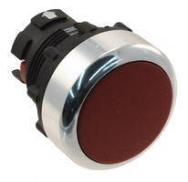 Omron Automation and Safety - A22R-FR-M - PB UNIT MOM 22MM RED FLUSH