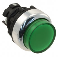 Omron Automation and Safety - A22RL-TG-M - PB UNIT ILLUM MOM 22MM GRN PROJ