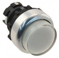 Omron Automation and Safety - A22RL-TW-M - PB UNIT ILLUM MOM 22MM WHT PROJ