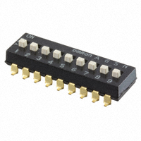 Omron Electronics Inc-EMC Div - A6SN-9104 - SWITCH SLIDE DIP SPST 25MA 24V