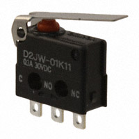 Omron Electronics Inc-EMC Div - D2JW-01K11 - SWITCH SNAP ACTION SPDT 100MA