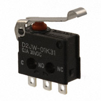 Omron Electronics Inc-EMC Div - D2JW-01K31 - SWITCH SNAP ACTION SPDT 100MA