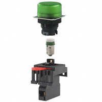Omron Automation and Safety - M22-FG-T1 - PILOT LIGHT 110V LED ROUND GREEN