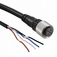 Omron Electronics Inc-EMC Div - XS2F-E421-D80-E - CABLE M12 IP69K CABLE 4P 2M HT