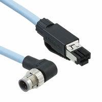 Omron Electronics Inc-EMC Div - XS5W-T422-DMC-K - ETHERNET CABLE M12 ANG-RJ45 2M