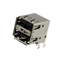 On Shore Technology Inc. - USB-A2HSB6 - CONN USB TYPE A DUAL R/A BLACK