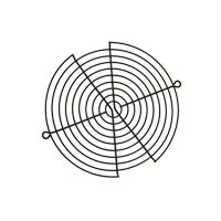 Orion Fans - G172-10HB - FAN GUARD METAL 172MM BLACK