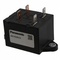 Panasonic Electric Works - AEV52012 - RELAY AUTOMOTIVE SPST 20A 12V