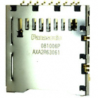 Panasonic Electric Works - AXA2R63061T - CONN SD CARD PUSH-PUSH R/A SMD