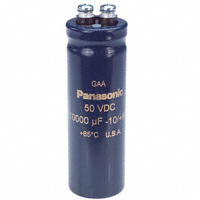 Panasonic Electronic Components - EEG-A1H103CKE - CAP ALUM 10000UF 20% 50V SCREW