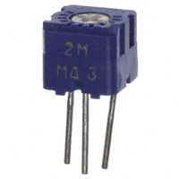 Panasonic Electronic Components - EVM-MSGA01B26 - TRIMMER 2M OHM 0.5W TH
