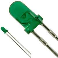 Panasonic Electronic Components - LN38GCPX - LED GREEN CLEAR 3MM ROUND T/H