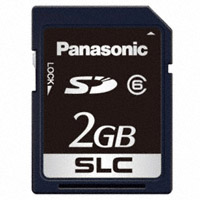 Panasonic Electronic Components - RP-SDF02GDA1 - MEMORY CARD SD 2GB CLASS 6 SLC