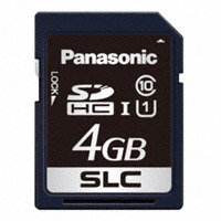 Panasonic Electronic Components - RP-SDF04GDA1 - MEM CARD SDHC 4GB CLS10 UHS SLC