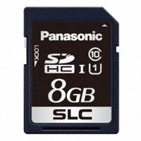 Panasonic Electronic Components - RP-SDF08GDA1 - MEM CARD SDHC 8GB CLS10 UHS SLC