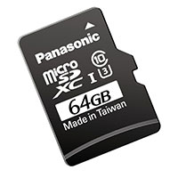 Panasonic Electronic Components - RP-SMTT64DA1 - MEMORY CARD MICROSDHC 64GB MLC