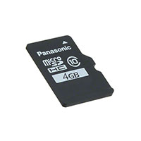 Panasonic Electronic Components - RP-SMLE04DA1 - MEM CARD MICROSDHC 4GB CLS10 MLC