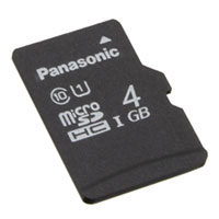 Panasonic Electronic Components - RP-SMPE04DA1 - MEM CARD MICROSDHC 4GB UHS PSLC