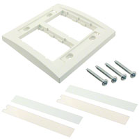 Panduit Corp - CBEIW-2GY - FACEPLATE DOUBLE GANG WHITE
