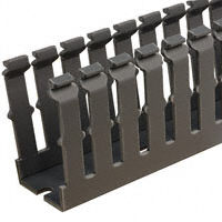 Panduit Corp - F1X2LG6 - DUCT WIRE SLOT PVC LT GRY 6'