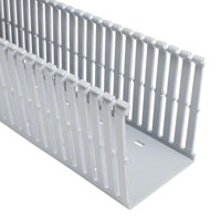 Panduit Corp - F3X4LG6 - DUCT SLOT TYPE F PVC LT GRY6'
