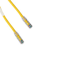 Panduit Corp - NK6PC3YLY - CABLE MOD 8P8C PLUG-PLUG 3'
