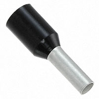 Panduit Corp - FSD78-6-D - FERRULE INS VNL AWG16 BK 3/8"