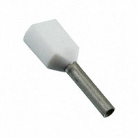 Panduit Corp - FTD75-8-D - FERRULE INS TWIN 22AWG WHT 7/16"