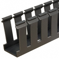 Panduit Corp - G1X2LG6 - DUCT WIRE SLOT PVC LT GRY 6'