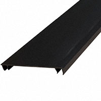 Panduit Corp - HC1.5BL6 - DUCT COVER PVC HINGED BLACK 6'
