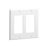 Panduit Corp - CPGWH-2G - FACEPLATE 2 GANG GFCI WHITE