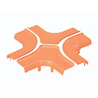 Panduit Corp - FRFWCSC4OR - CABLE DUCT 4 WAY CROSS SPLIT